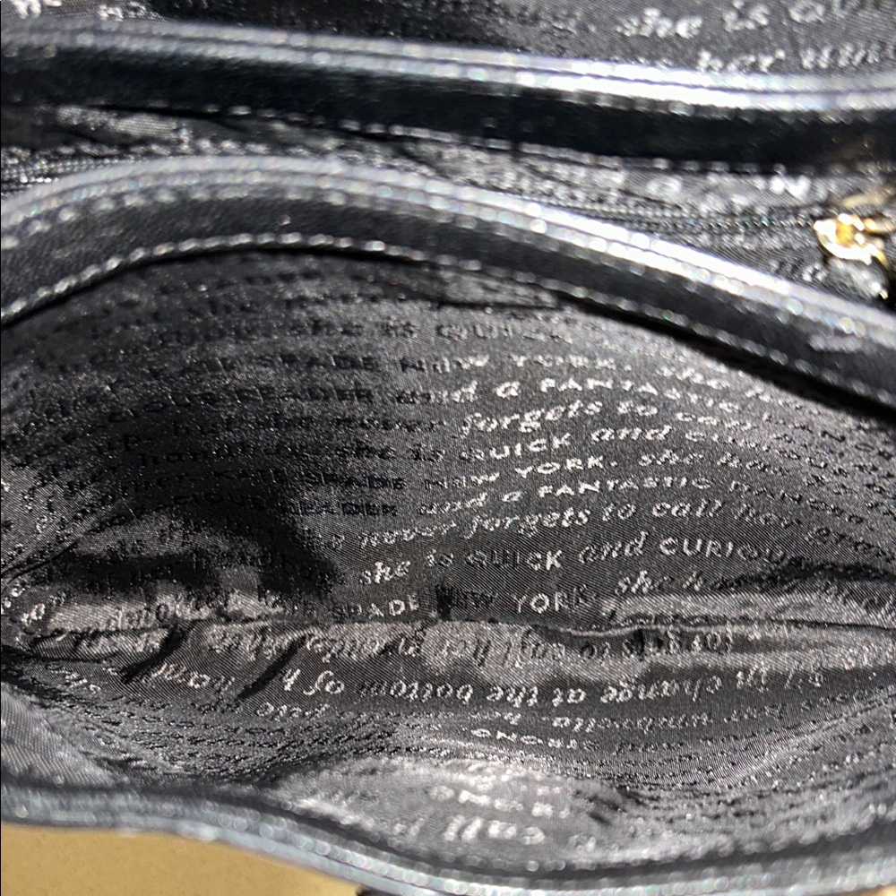 Kate Spade Black and Gray Leopard Small Bag EUC - Picture 5 of 11
